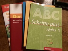 5 Lehr-/Lernbücher Kursbuch Paket Deutsch als Fremdsprache/Zweitsprache mit CDs