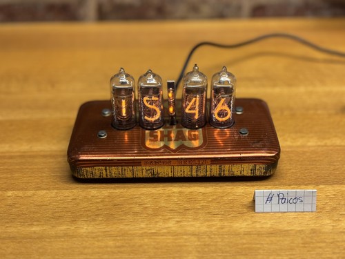 Handgefertigte nixie uhr - handgefertigte,