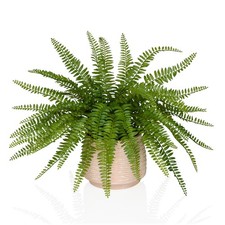 Künstliche Pflanze Farn 40 cm, Kunstpflanze im Topf, Zimmerpflanze Topfpflanze