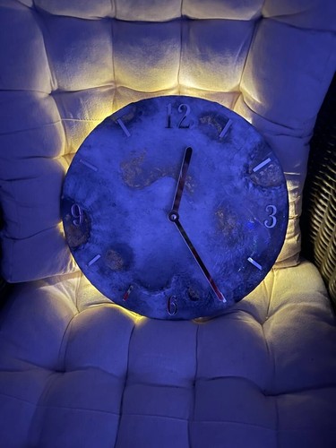 Handgefertigte wanduhr mond - wanduhr, "mond"