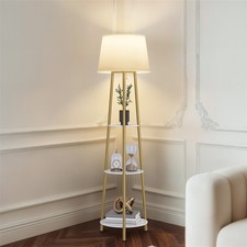 Stehlampe LED Bodenlampe Gold Stehleuchte Dimmbar Standleuchte inkl. Licht 