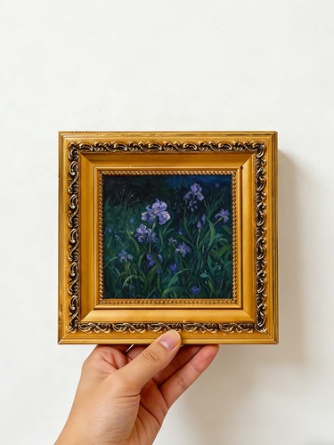 Lila iris nachtblüte cluster - lila,
