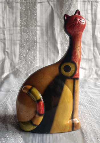 Vintage keramik katze - vintage,
