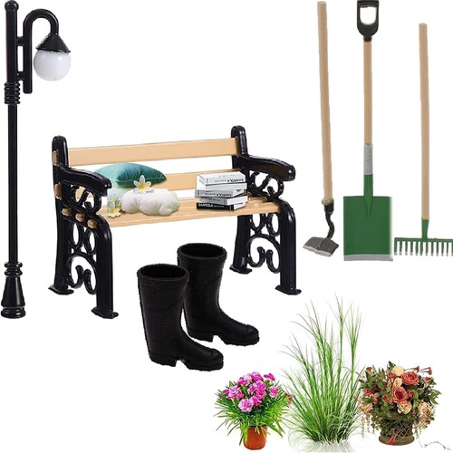 Miniatur gartenbank - miniatur,