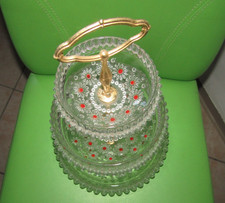 3 teil. Schale, Blumenvase  3 Stöckige Schale   Original Walther Glas 3 Stöckig