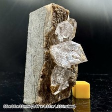 Seltener Herkimer Diamant Quarz mit natürlichen Doppelabschlüssen aus Belutschistan