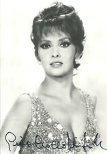 GINA LOLLOBRIGIDA Original Autogramm signierte Foto Postkarte Top Portrait