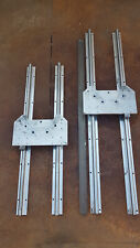 Linearführung Star 2x20mm 850mm voll unterstützte Wellen mit 4  Schlitten
