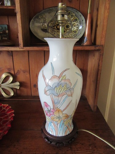 Vintage keramik tischlampe - keramik,