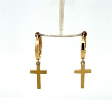 Creolen mit Kreuz Anhänger