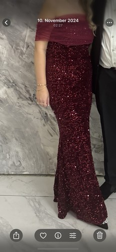 Abendkleid lang dunkelrot - abendkleid,