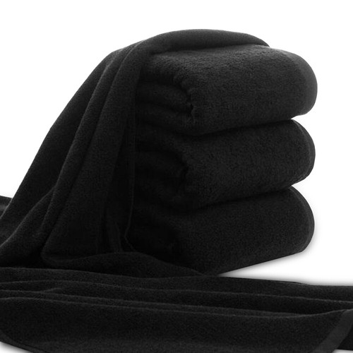 10x duschtuch schwarz 100 - 10x, 100%