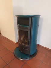 Kaminofen, Hark 17, petrolfarbene Kacheln, gebraucht