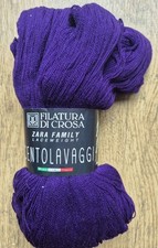 100g Filatura Di Crosa LACEGARN Purple Merino Superwash Strickgarn LILA