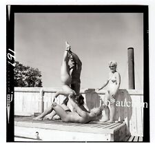 Nudismus NACKTER SPASS IM NUDISTEN-CAMP Aktfoto * Vintage Photo um 1960 #8