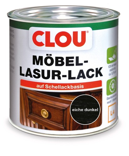 Clou möbel lasur - möbel-lasur-lack, 125ml