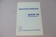 orig. Sachs 50 Dreiganggetriebe Ersatzteile Preisliste  - bebildert!