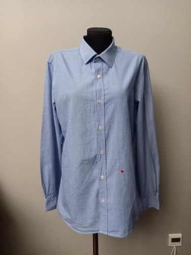 Men moschino shirt blue cotton - blue,