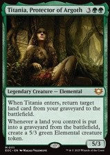 Magic/MTG Titania, Beschützerin von Argoth EOC-111 Mythic Deutsch Neu