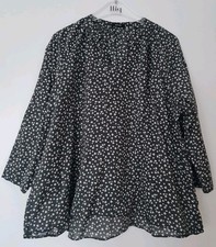 Bluse OPUS Fentura, floral, grün-weiß, Gr. 40