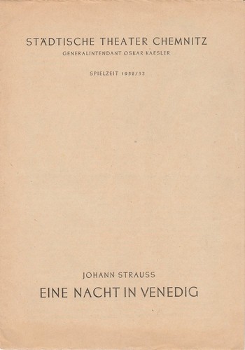 Programmheft johann strauß - johann,