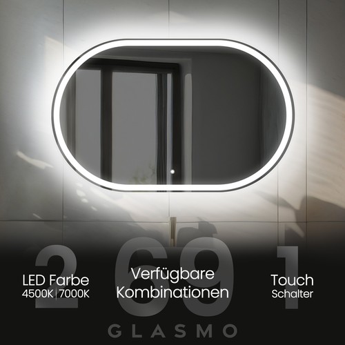 Badspiegel mit led - led, beleuchtung