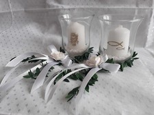 Tischdeko Kerzen Kelch Gold