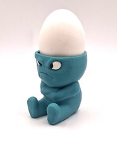 Grumpy Eierbecher für Hühnereier petrol türkis 3D Druck Egg Cup Lustig Grummelig