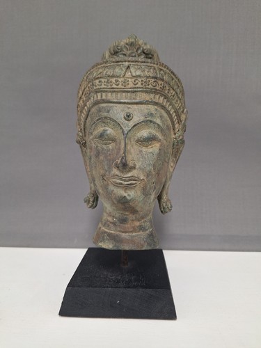 Buddha kopf bronze asiatika - kopf,