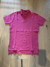 Polo Ralph Lauren Herren Polo Shirt Gr. S Pink kurzarm Shirt Custom Fit