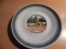 DDR   Werbe Teller  Porzellan