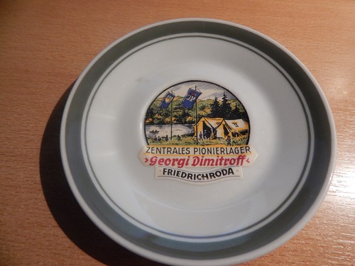 Ddr werbe teller porzellan - ,