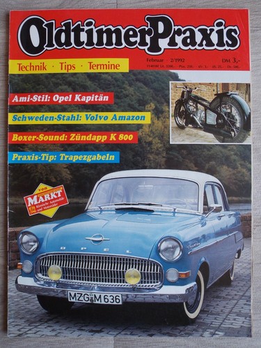 Oldtimer praxis februar 1992 - oldtimer,