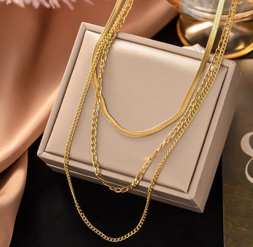 Doppel kette damen schmuck - doppel,