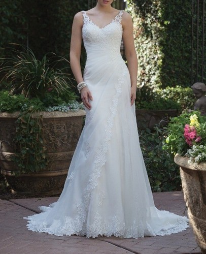 Brautmode brautkleid schmaler - brautkleid,