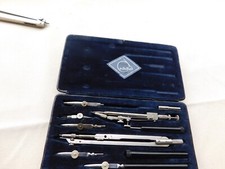E.O. Richter & Co. Präcision Zirkelkasten Set. Va.P. Vintage