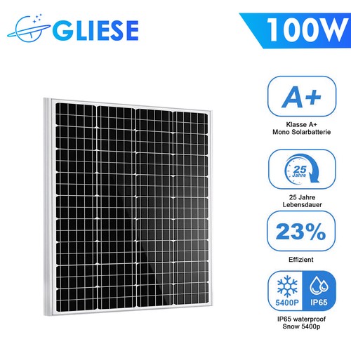 100w solarpanel solarmodul - 100w,