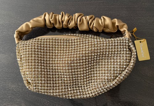 Glitzer tasche mit strass - glitzer,