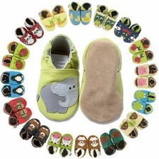 Hobea Baby Leder Krabbelschuhe