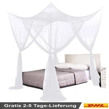 4 Offen Betthimmel Vorhänge