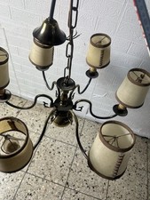 Kronleuchter Chippendale Messing Deckenlampe Leuchte 6 Flügel Lüster Lampe 57cmD