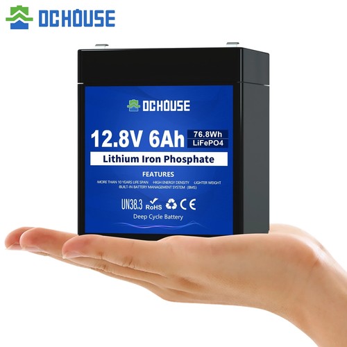 12v mini lifepo4 6ah akku - 6ah,