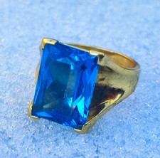 Ring blauer topas gold - gold, 750