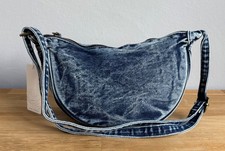 Kleine Handtasche Tasche Jeans blau moon washed Cross Over Bag Damen Denim