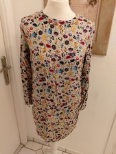 H&M Süsses Kleid Gr.36 bunt Blumen und mehr 1x getragen 