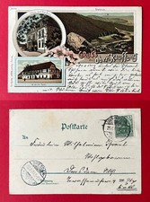 Litho AK OBER-KAUFFUNG in Schlesien 1904 Gasthaus zu den drei Tauben    ( 145113