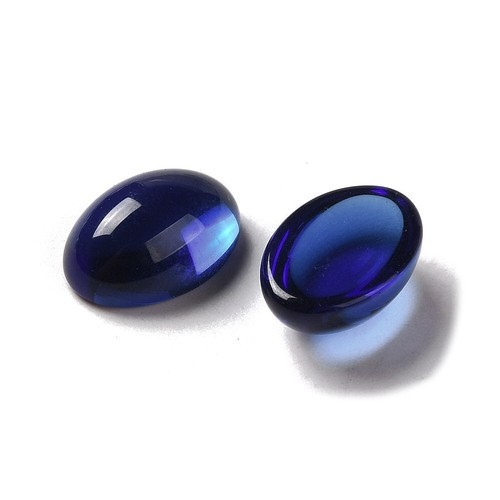 Glas cabochons oval 14x10 - glas, mm