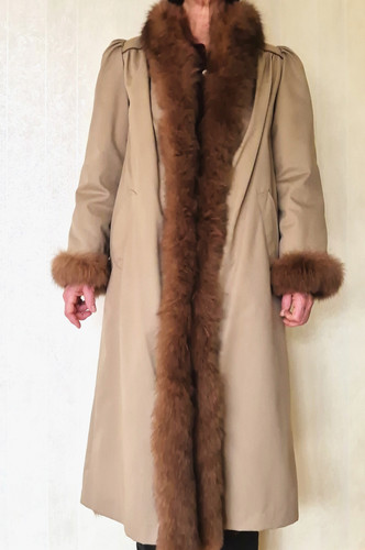 Pelzmantel rotfuchs - pelzmantel,