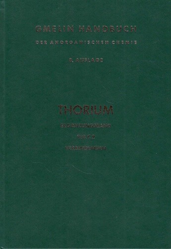Thorium ergänzungsband teil - ergänzungsband,