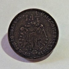 Trachtenknopf Münze rund